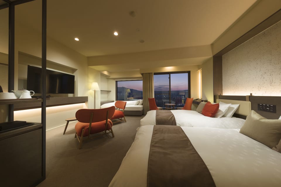 Seseragi Comfort Western Room, Mt.Fuji view [With Yamanshi Wine Lounge Access] | In-room safe, free WiFi, bed sheets