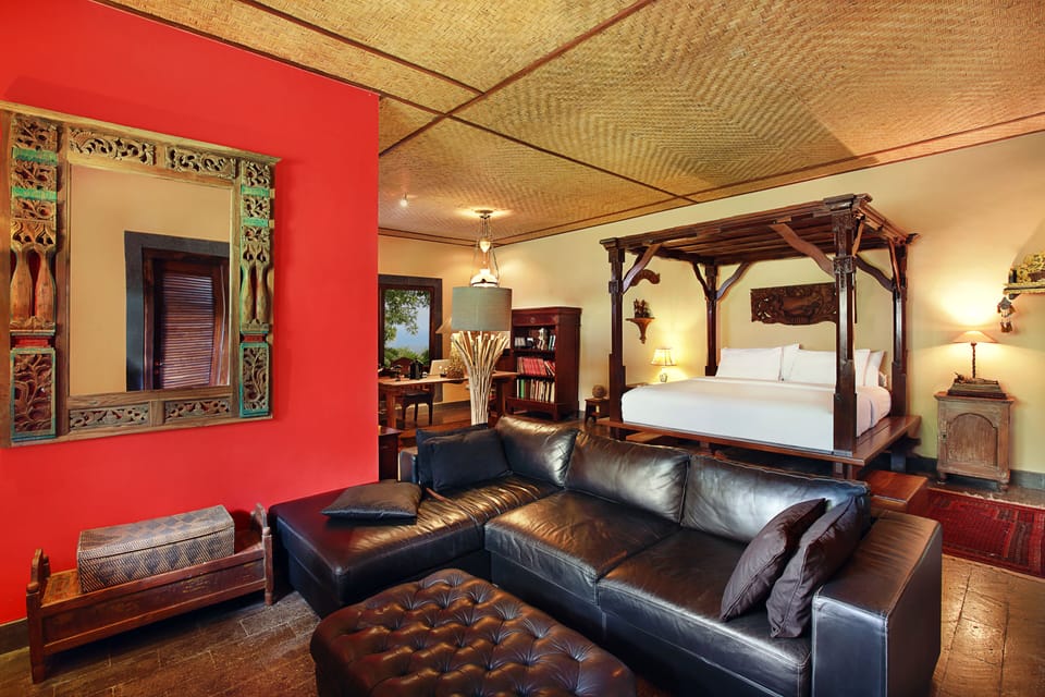 Family Double Room, 2 Bedrooms, Partial Sea View, Mountainside | Minibar, desk, laptop workspace, soundproofing