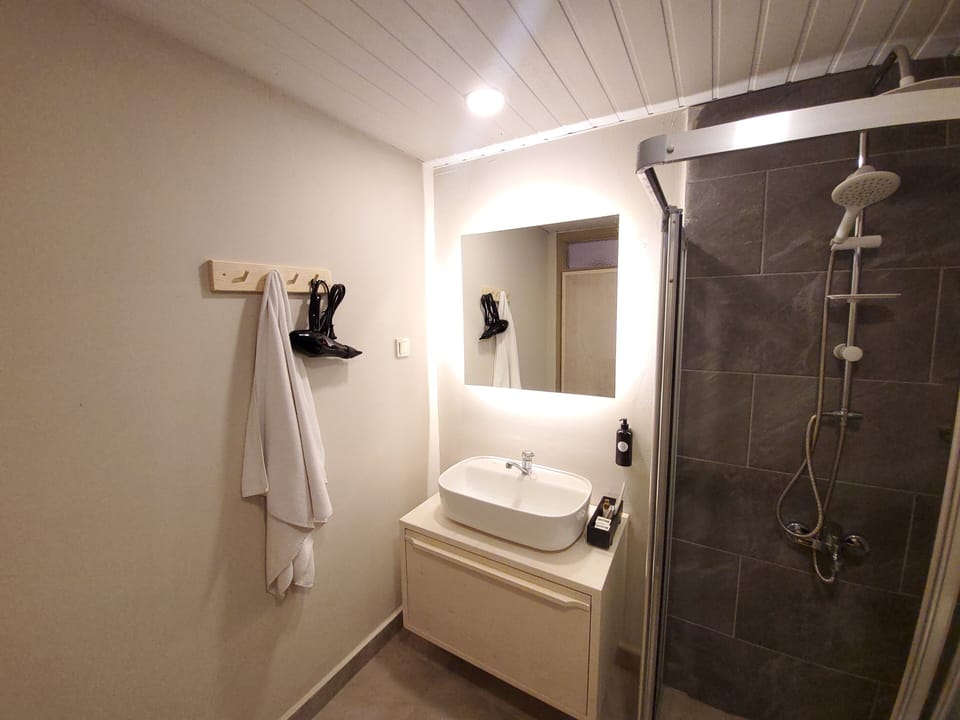 STANDARD ROOM | Bathroom | Shower, free toiletries, hair dryer, slippers