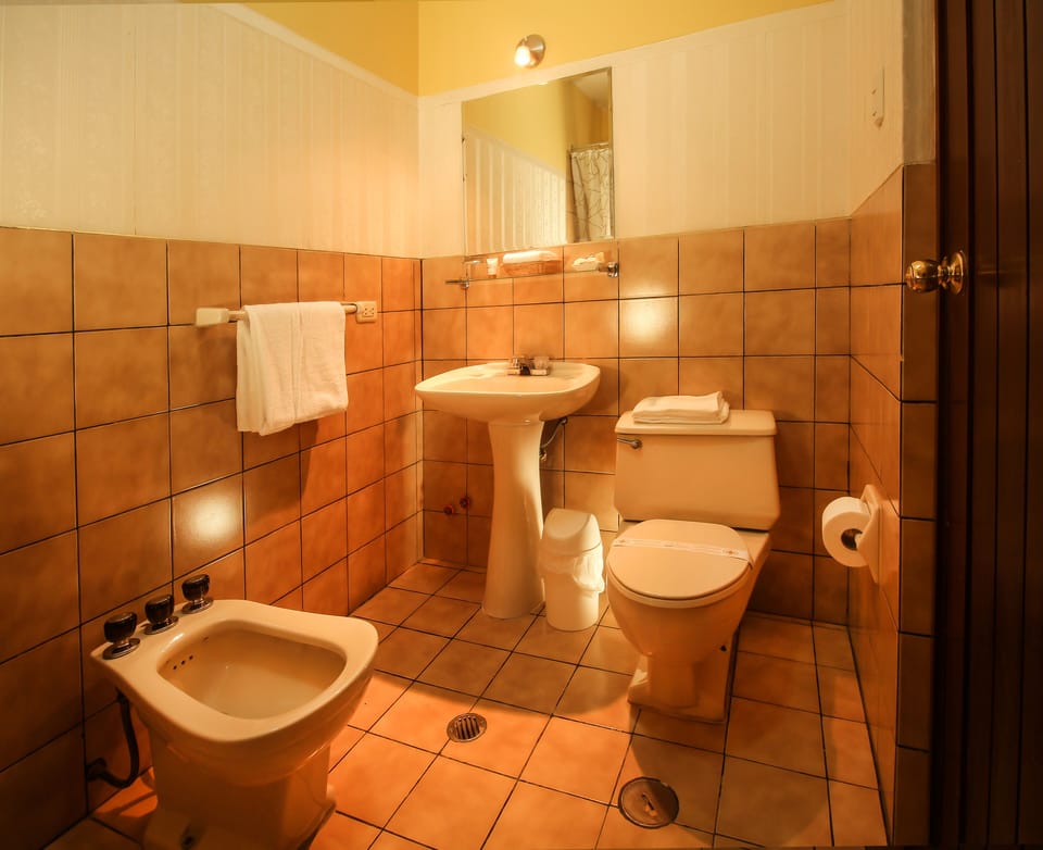 Standard Double Room, 2 Twin Beds | Bathroom | Shower, free toiletries, hair dryer