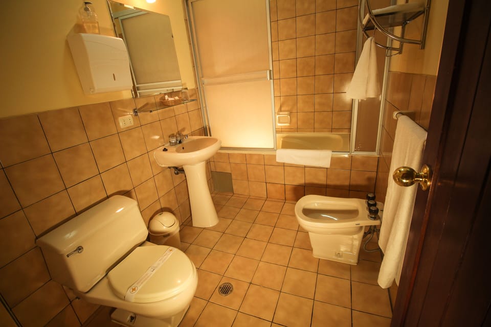 Standard Room, 1 Queen Bed | Bathroom | Shower, free toiletries, hair dryer