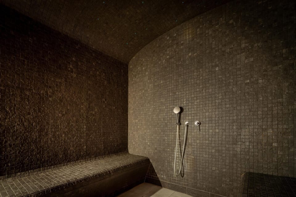 Indoor pool, open 9:00 AM to 9:00 PM, sun loungers