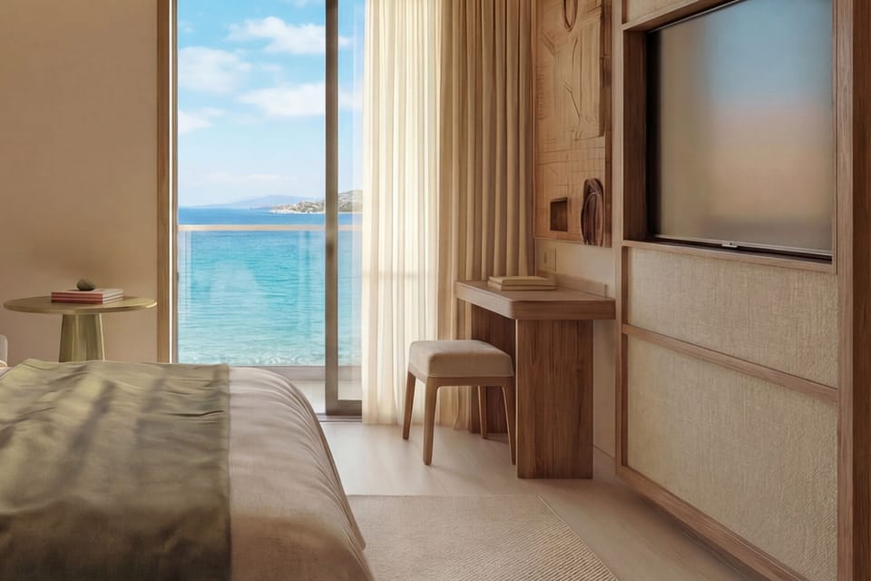 Premium bedding, free minibar items, desk, blackout drapes