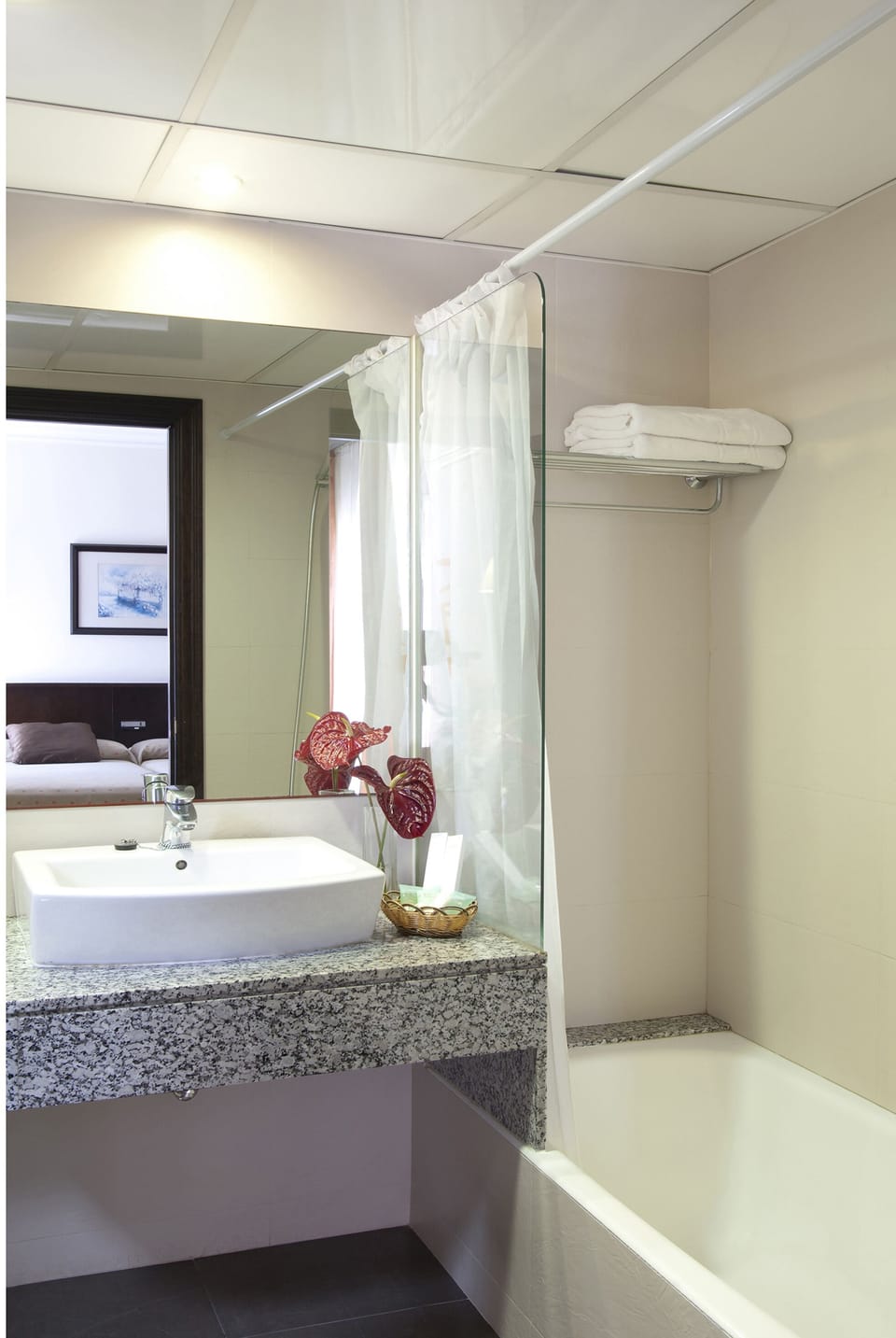 Superior Double or Twin Room, Terrace, City View | Bathroom | Eco-friendly toiletries, hair dryer, towels, soap