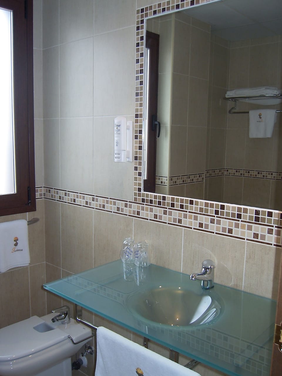 Shower, hair dryer (on request), towels