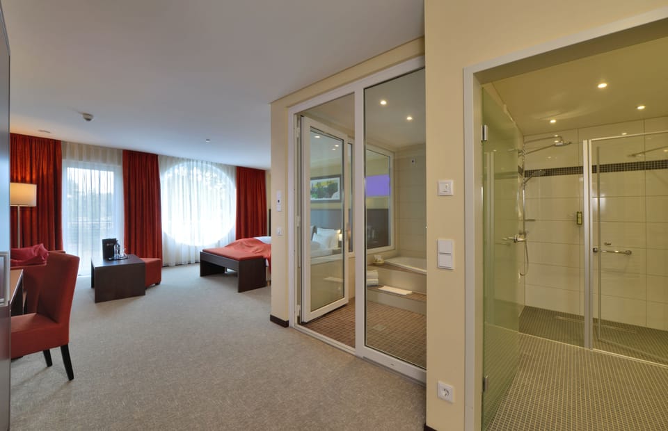 Wellness Room | Hypo-allergenic bedding, down comforters, in-room safe, desk