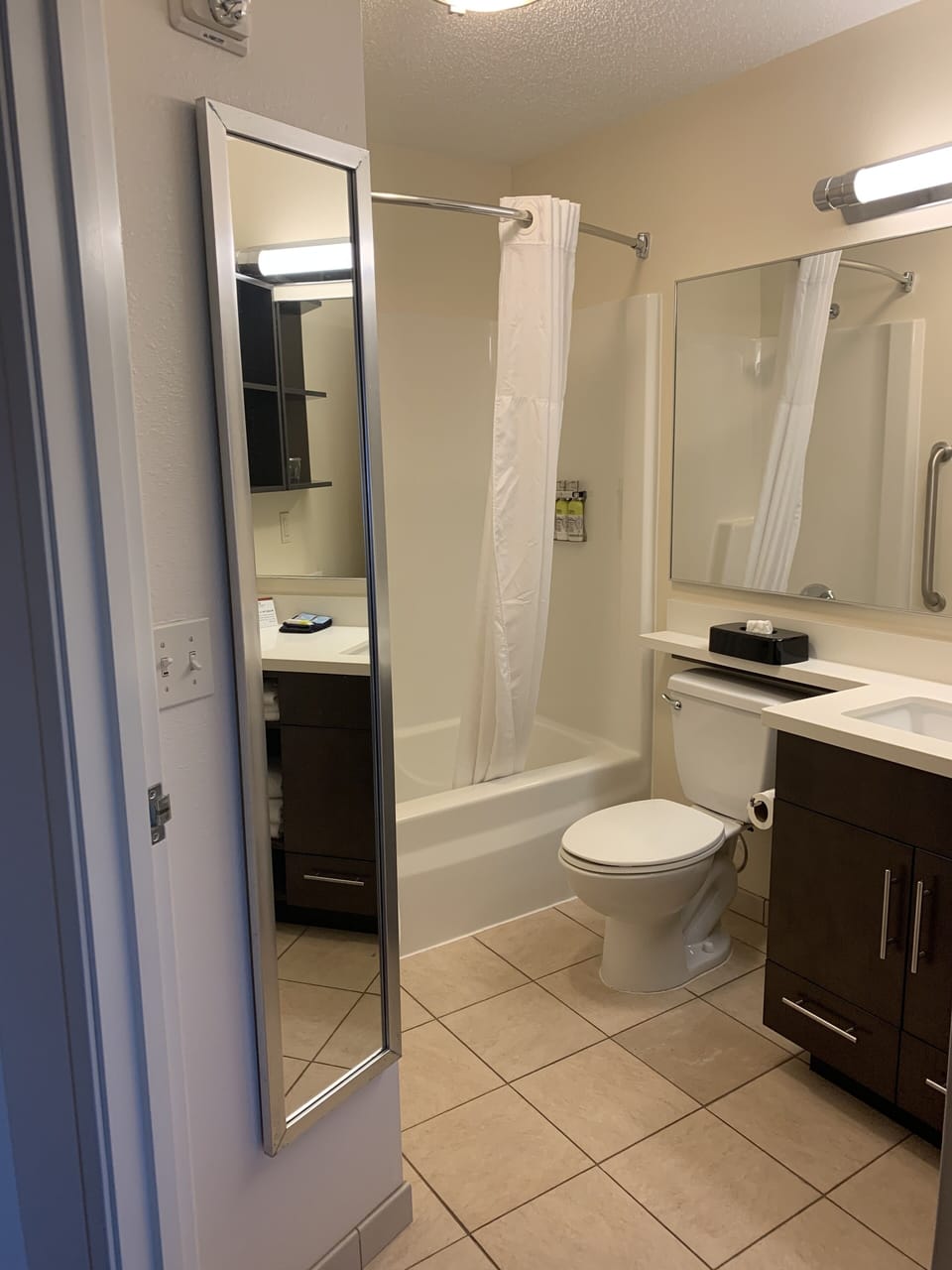 Hair dryer, towels