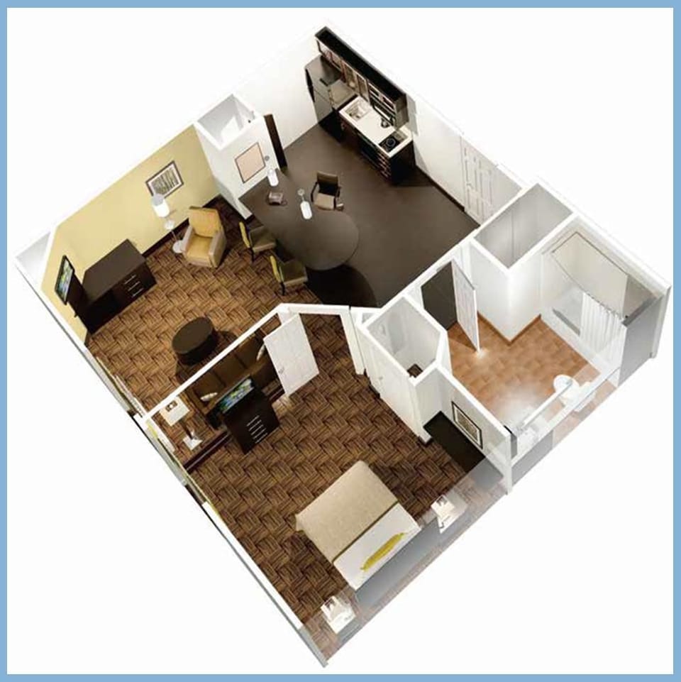 Suite, 1 Bedroom | Floor plan