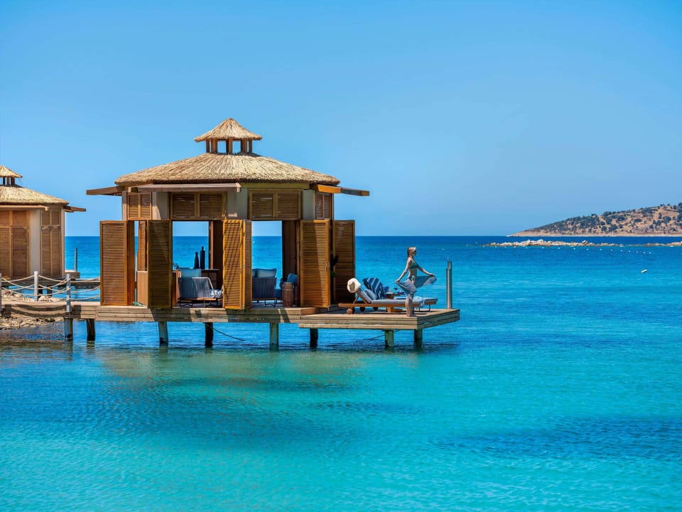 Private beach, free beach shuttle, beach cabanas, sun loungers