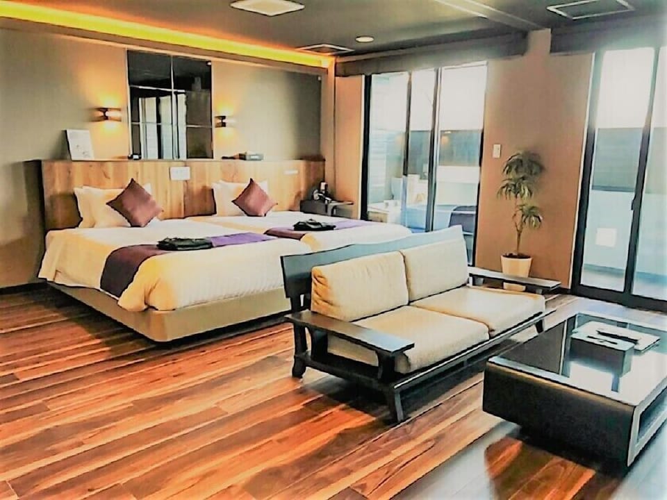 Western Modern Japanese-Western style Room, Non Smoking with open-air bath | Premium bedding, down comforters, pillowtop beds, in-room safe