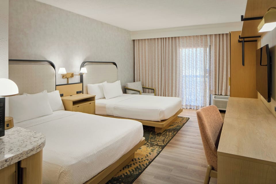 Room, 2 Double Beds | Premium bedding, down comforters, desk, laptop workspace