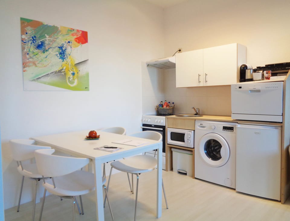 Comfort Double Room, Non Smoking | Private kitchen | Fridge, coffee/tea maker, electric kettle, cookware/dishes/utensils