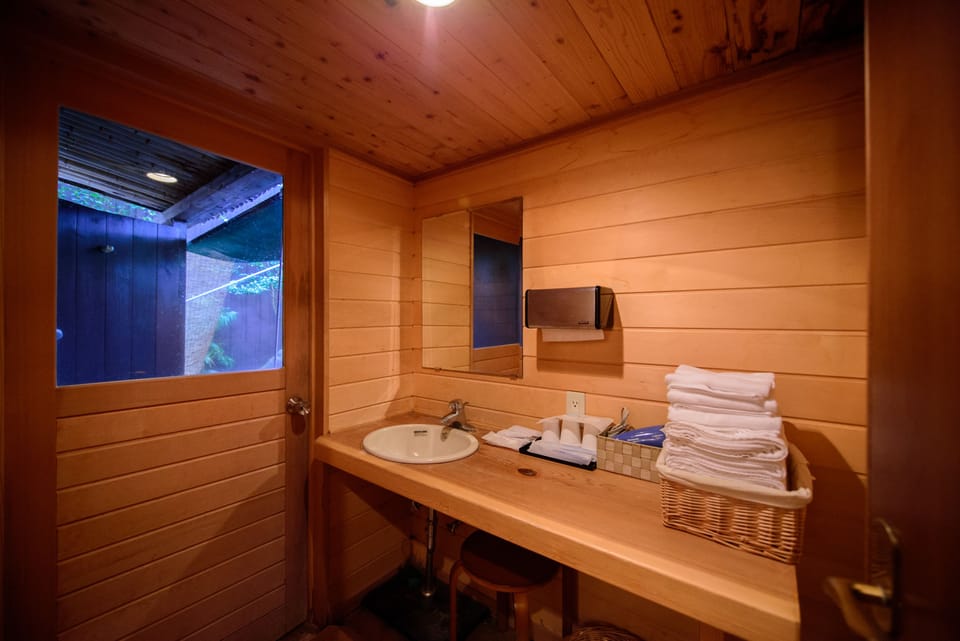 Reimei Room with Open-Air Bath | Bathroom sink