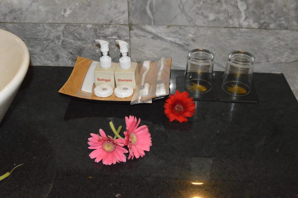 Deluxe Double Room, Balcony | Bathroom | Designer toiletries, hair dryer, slippers, bidet