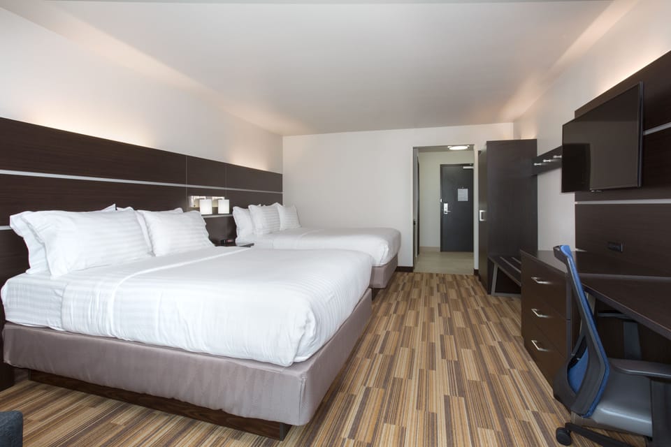 Standard Room, 2 Queen Beds | In-room safe, desk, laptop workspace, iron/ironing board