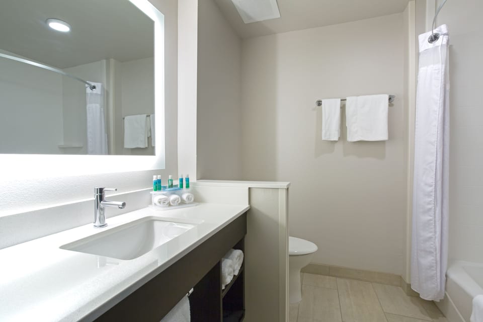 Free toiletries, hair dryer, towels