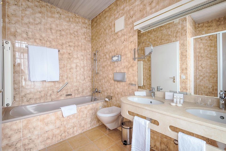 Family Double or Twin Room | Bathroom | Eco-friendly toiletries, hair dryer, towels, soap