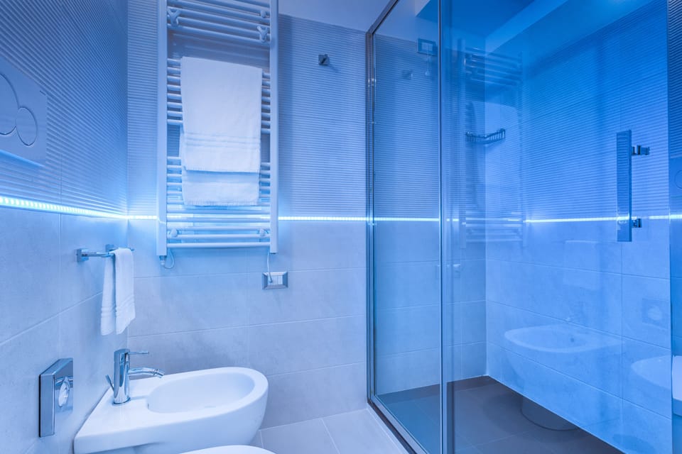 Deluxe Double Room | Bathroom | Shower, free toiletries, bathrobes, slippers