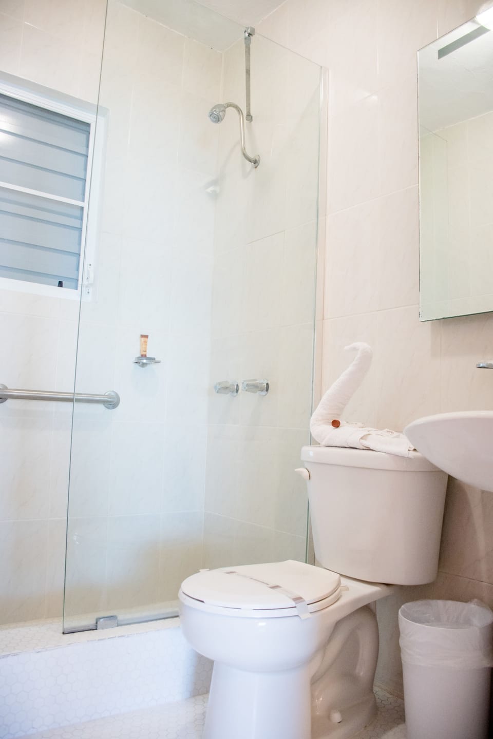 Standard Room, 1 King Bed | Bathroom | Shower, free toiletries, hair dryer, towels