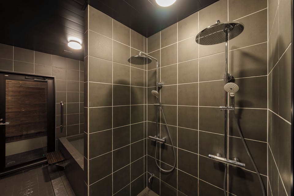 Shower, hair dryer (on request), slippers, towels