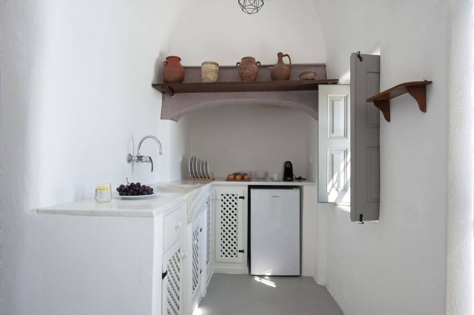 Cave House with Private Jacuzzi | Private kitchen | Espresso maker, electric kettle
