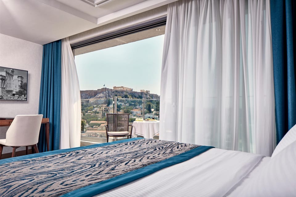 Suite, Acropolis View | Premium bedding, minibar, in-room safe, desk