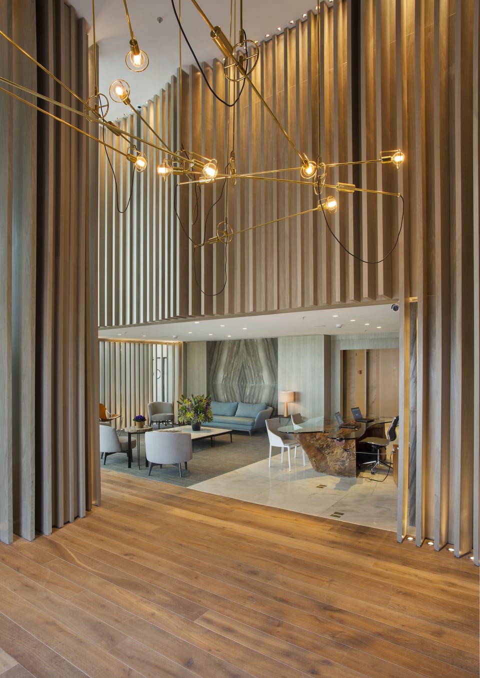 Interior entrance