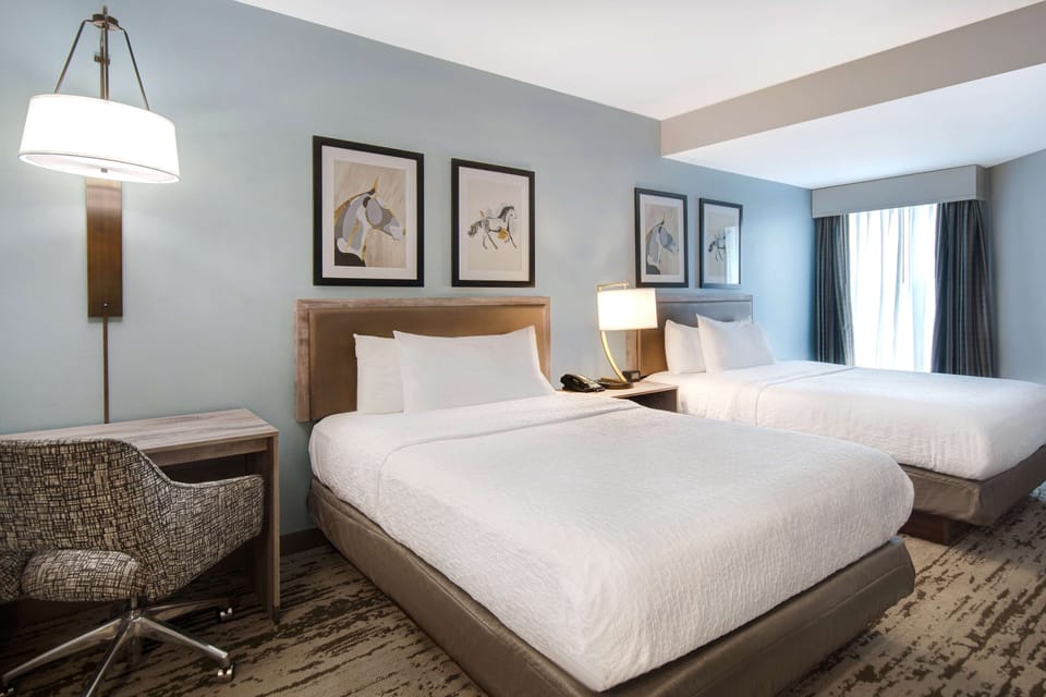 Premium bedding, pillowtop beds, in-room safe, desk