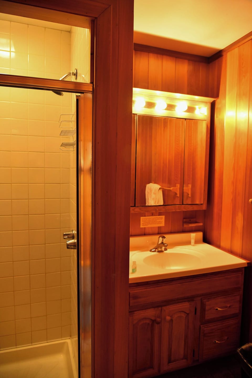 Honeymoon Room, 1 Queen Bed, Hot Tub, Beach View | Bathroom | Hair dryer, towels