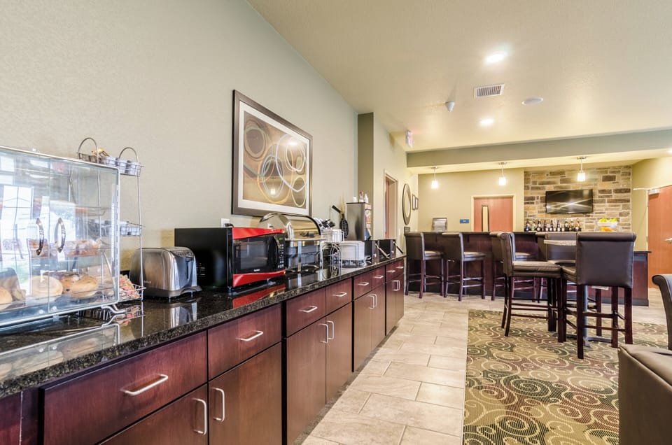 Free daily self-serve breakfast