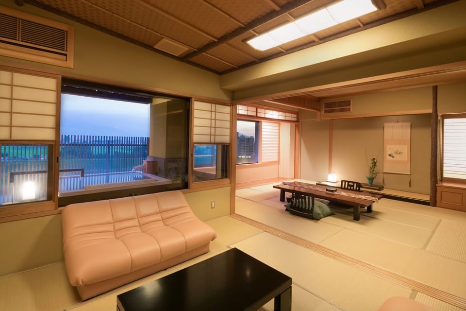 Deluxe Japanese Room with Private Onsen, Non Smoking | In-room safe, desk, blackout drapes