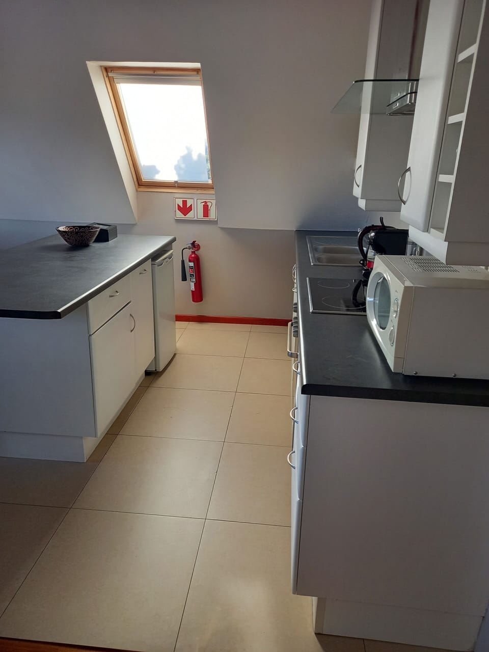 Loft Apartment, King Bed or Twin Beds, Lounge,2 Sofas, Kitchen, Balcony, View | Private kitchenette | Fridge, coffee/tea maker