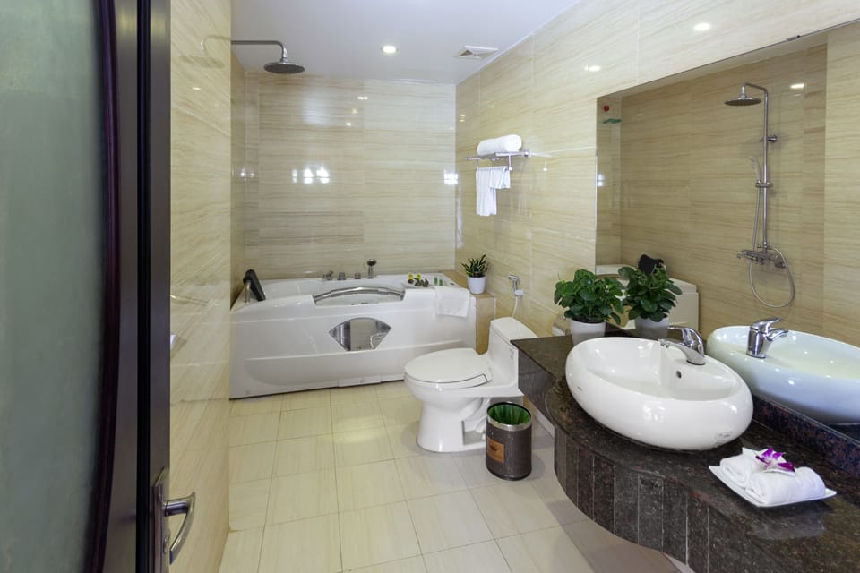 VIP Double Room | Bathroom | Free toiletries, slippers, bidet, towels