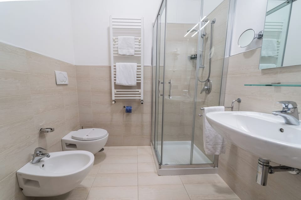 Classic Room | Bathroom | Shower, free toiletries, hair dryer, slippers