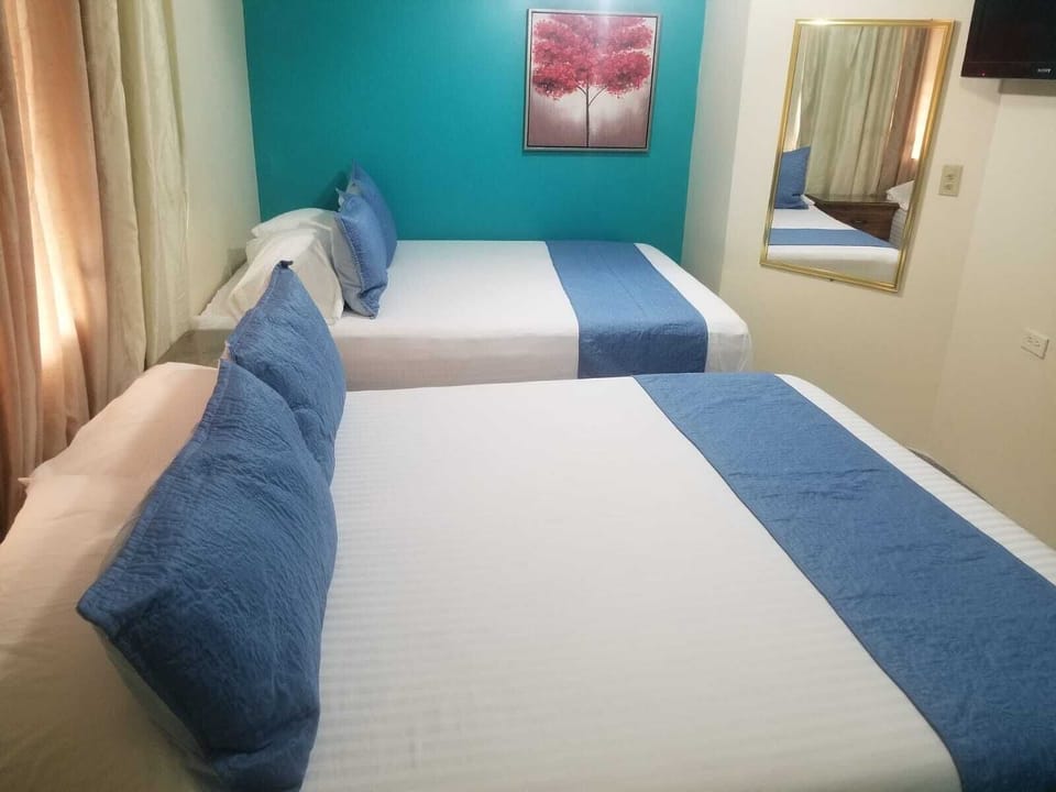 Standard Double Room, 2 Queen Beds | Iron/ironing board (on request), rollaway beds (surcharge), WiFi (free)
