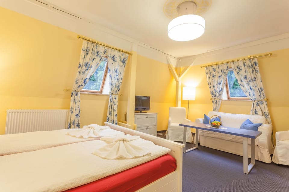 Apartment, Ensuite (Schloss Lichtenwalde) | Hypo-allergenic bedding, blackout drapes, cribs/infant beds, free WiFi
