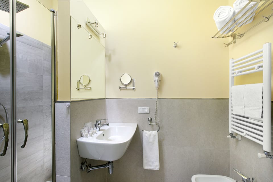 Classic Double Room | Bathroom | Shower, free toiletries, hair dryer, bathrobes