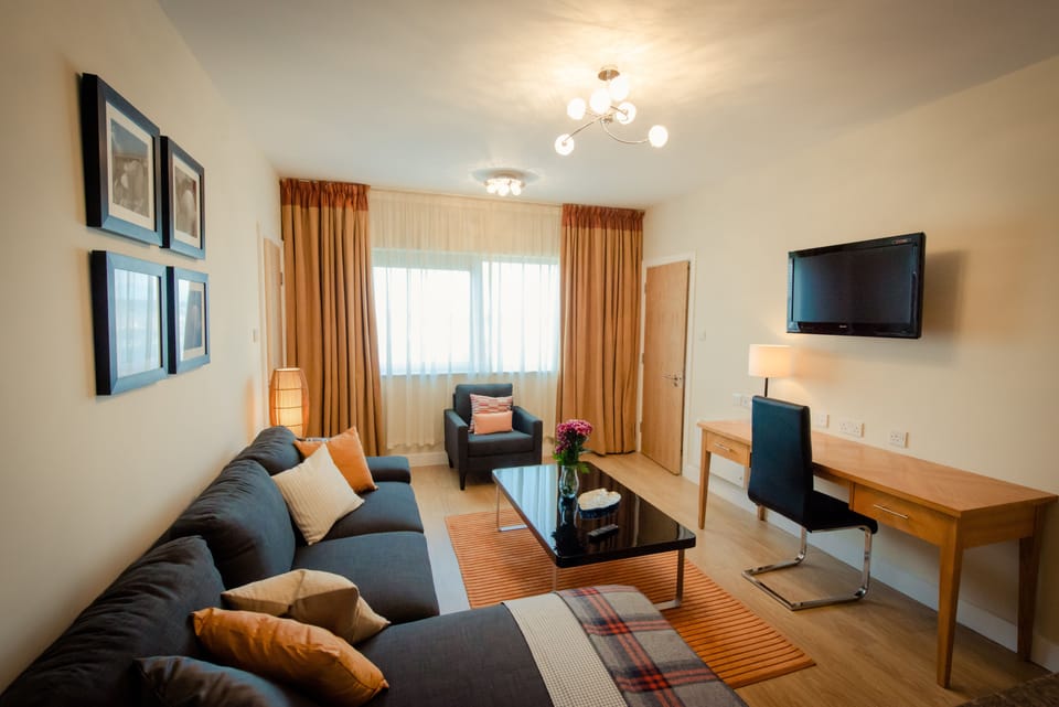 Classic Apartment, 1 Double Bed | Living area | TV