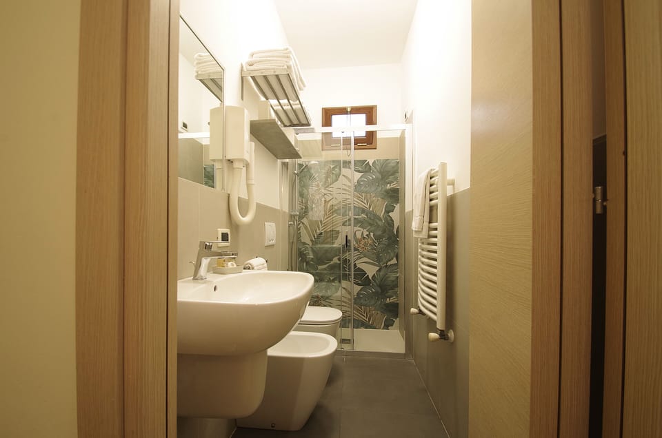 Double Room | Bathroom | Shower, free toiletries, hair dryer, bidet