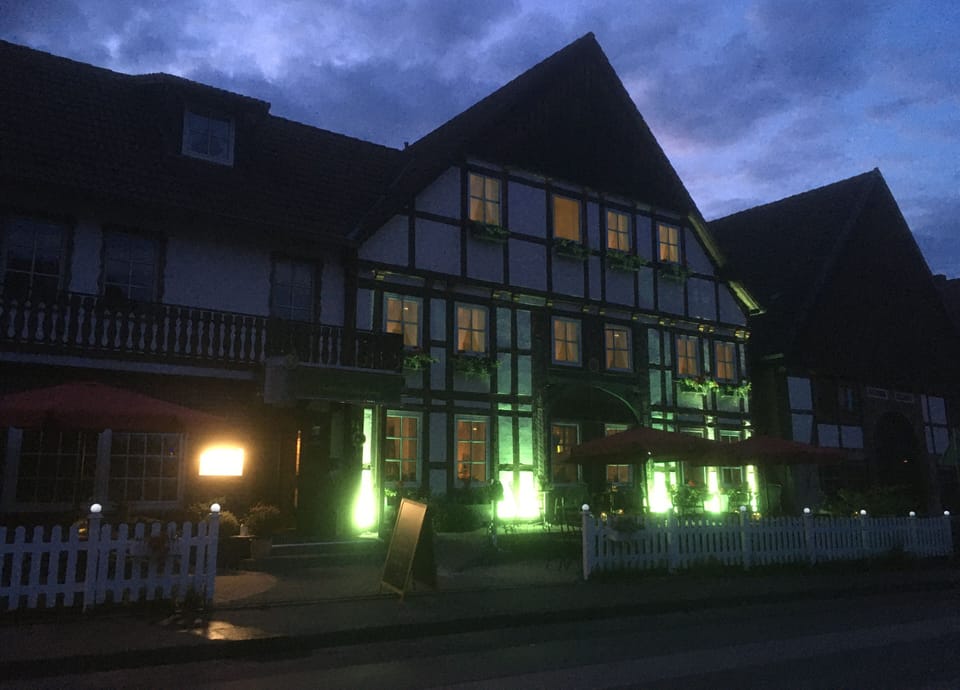 Front of property - evening/night