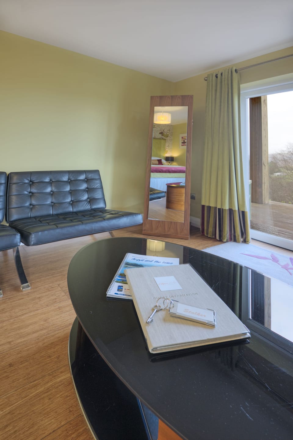 Double Room, Balcony | Living area | Flat-screen TV, heated floors