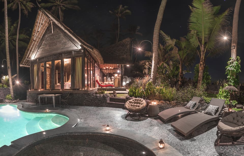Front of property - evening/night