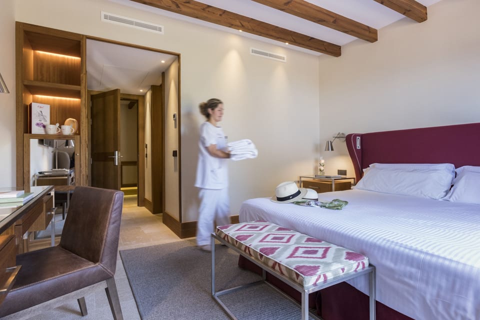 Deluxe Double Room, Balcony (Tramuntana) | Hypo-allergenic bedding, down comforters, memory foam beds, minibar