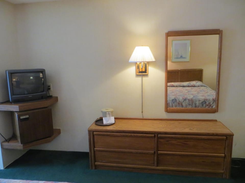 Desk, blackout drapes, iron/ironing board, free WiFi