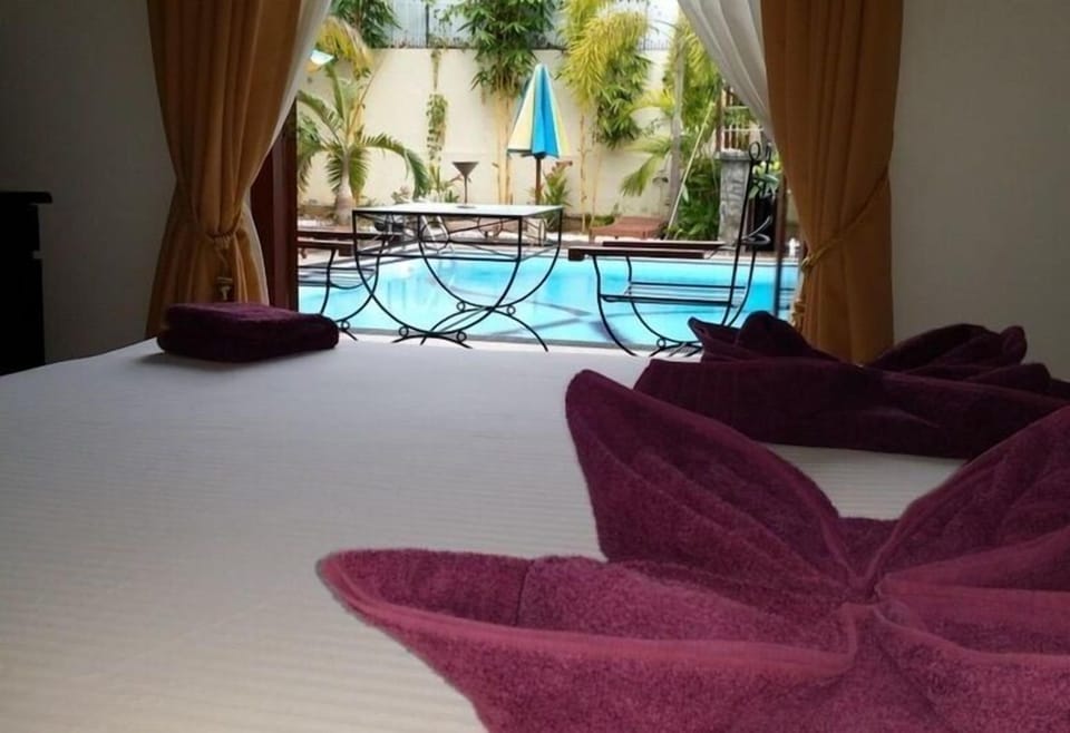 Deluxe Double Room, 1 King Bed, Pool View | Premium bedding, desk, iron/ironing board, free WiFi
