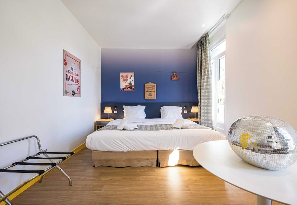 Premium bedding, Select Comfort beds, blackout drapes, soundproofing