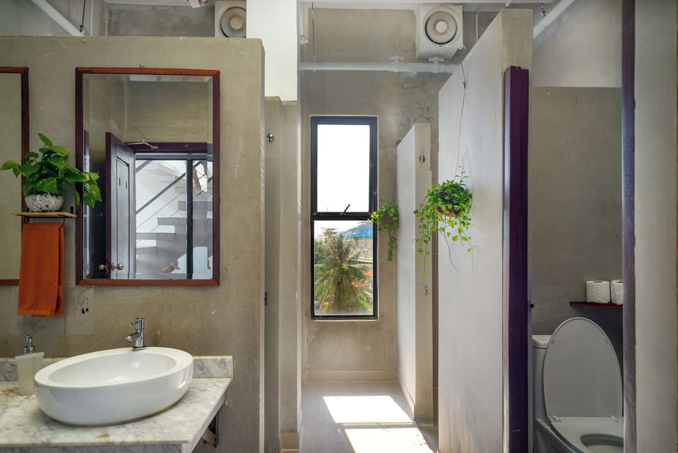 Shower, hair dryer, bidet, soap