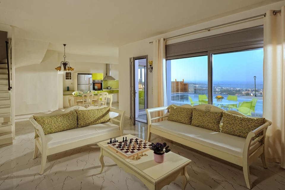 Family Villa, 3 Bedrooms, Private Pool | Living area | Flat-screen TV, DVD player, table tennis