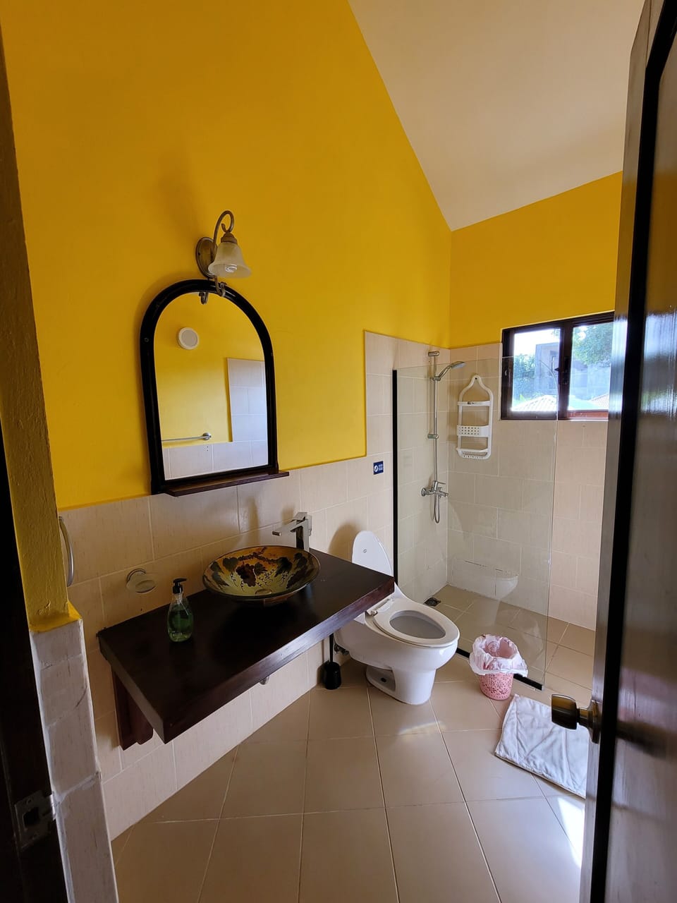 Double Room | Bathroom | Shower, hair dryer, towels