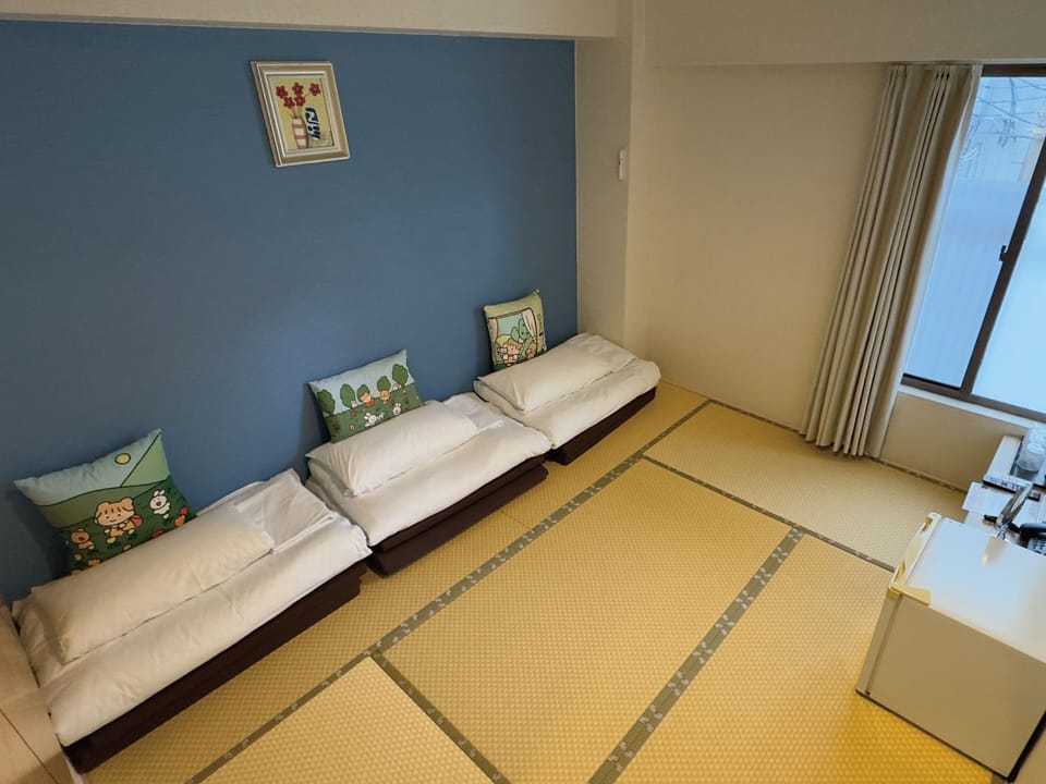 Japanese-Style Room, Non Smoking (For 3 people) | Desk, WiFi (free), bed sheets